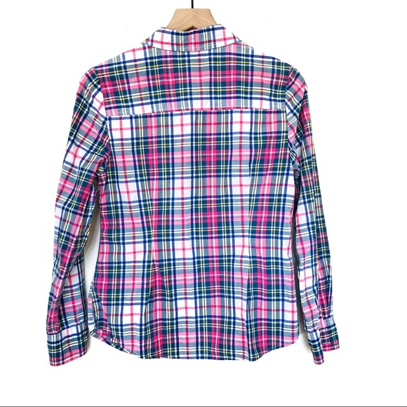BODEN button down plaid top - Picture 3 of 4
